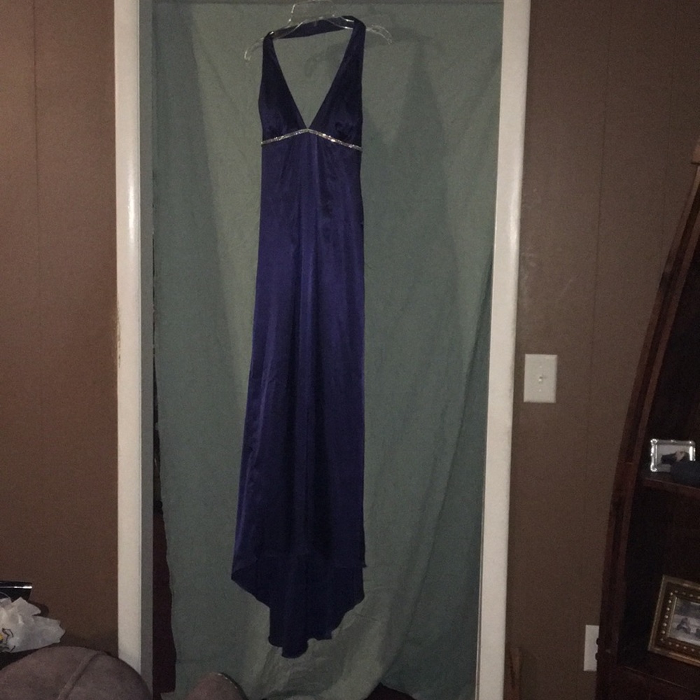 Dark blue prom dress
